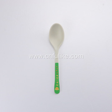 Bamboo Fiber Toddler Ate Plastic Spoon